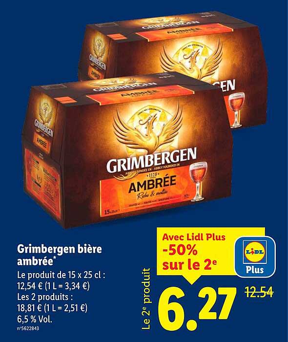 Grimbergen bière ambrée
