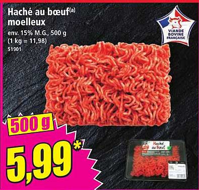 Haché au bœuf moelleux