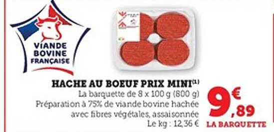 HACHE AU BOEUF PRIX MINIT