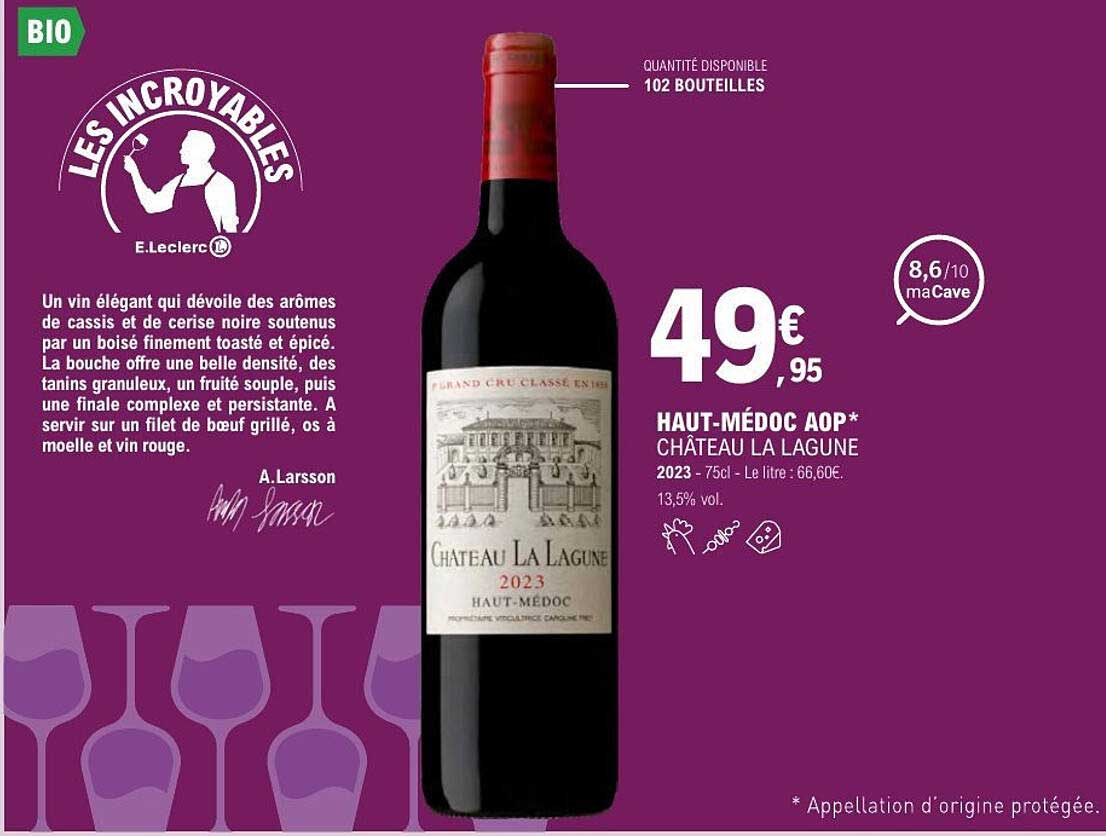 HAUT-MÉDOC AOP* CHÂTEAU LA LAGUNE