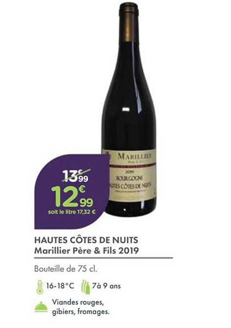 HAUTES CÔTES DE NUITS Marillier Père & Fils 2019