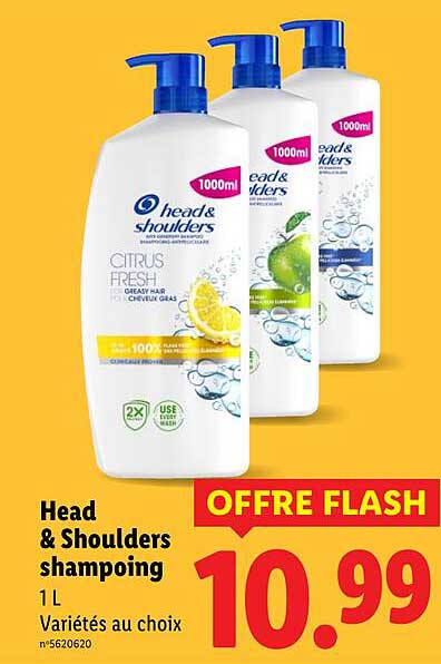 Head & Shoulders shampoin 1 L Variétés au choix