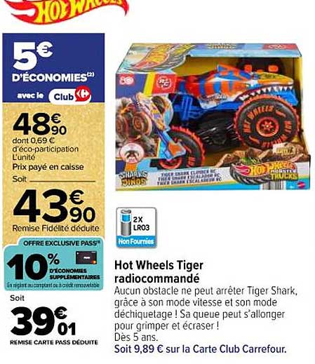 Hot Wheels Tiger radiocommandé