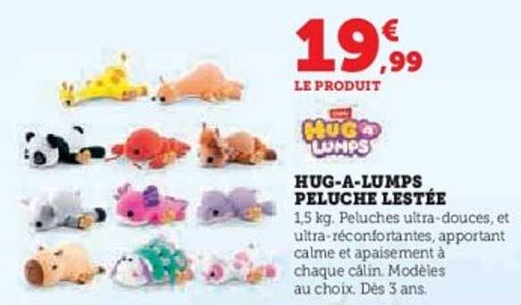 HUG-A-LUMPS PELUCHE LESTÉE