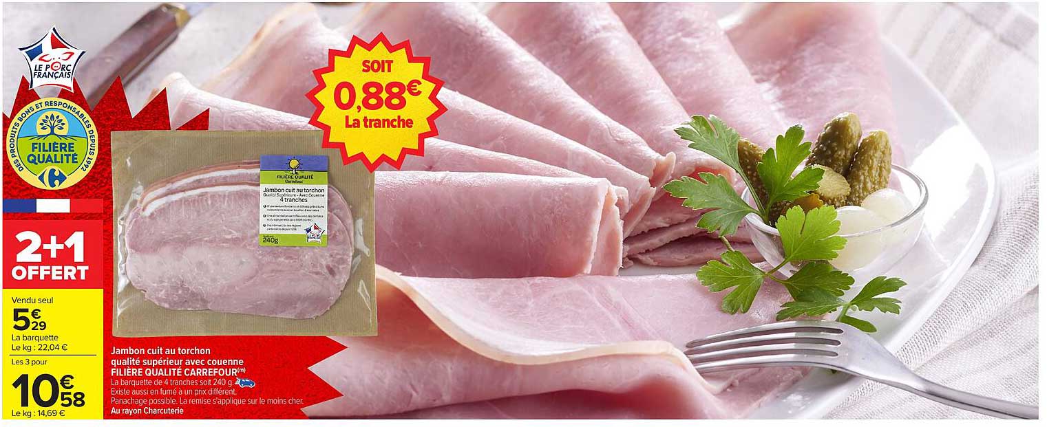 Jambon cuit au torchon