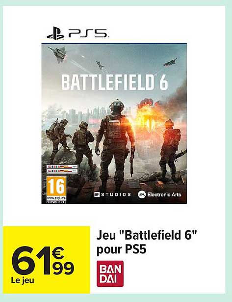 Jeu "Battlefield 6" pour PS5