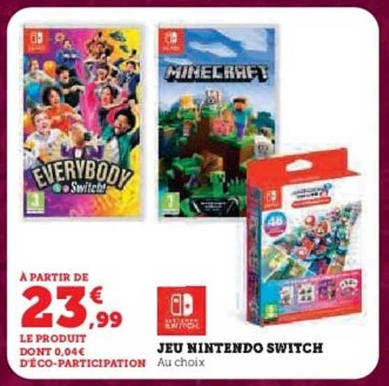 JEU NINTENDO SWITCH Au choix