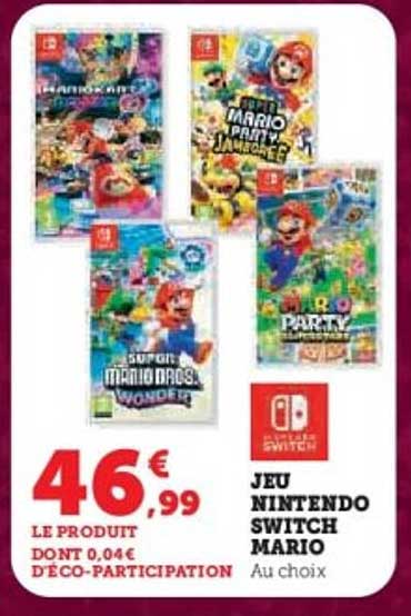 JEU NINTENDO SWITCH MARIO