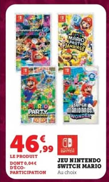 JEU NINTENDO SWITCH MARIO