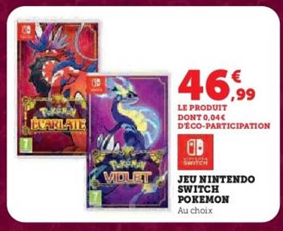 JEU NINTENDO SWITCH POKEMON