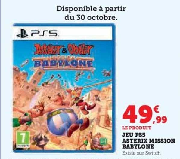 JEU PS5 ASTERIX MISSION BABYLONE