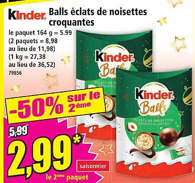 Kinder Balls éclats de noisettes croquantes