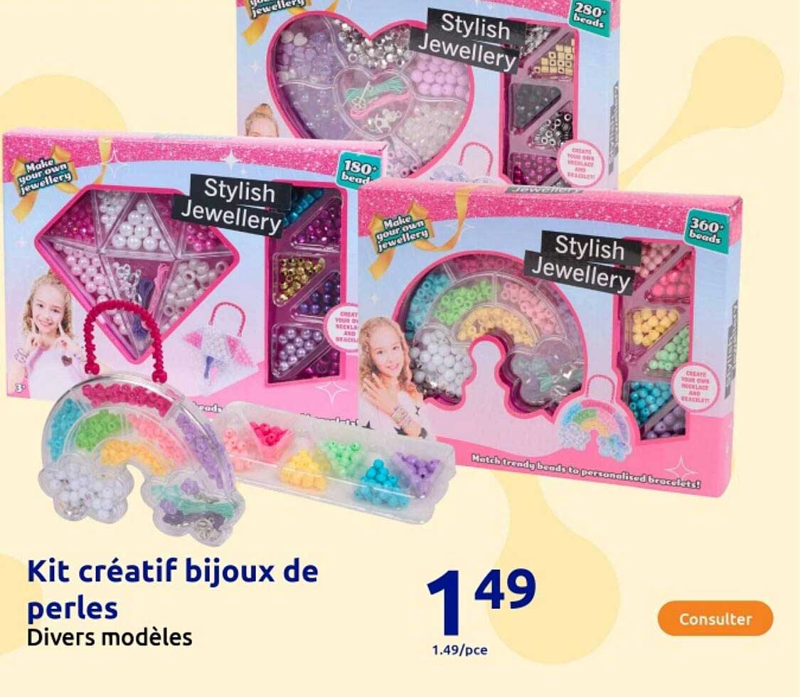 Kit créatif bijoux de perles