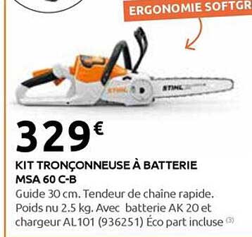 KIT TRONÇONNEUSE À BATTERIE MSA 60 C-B