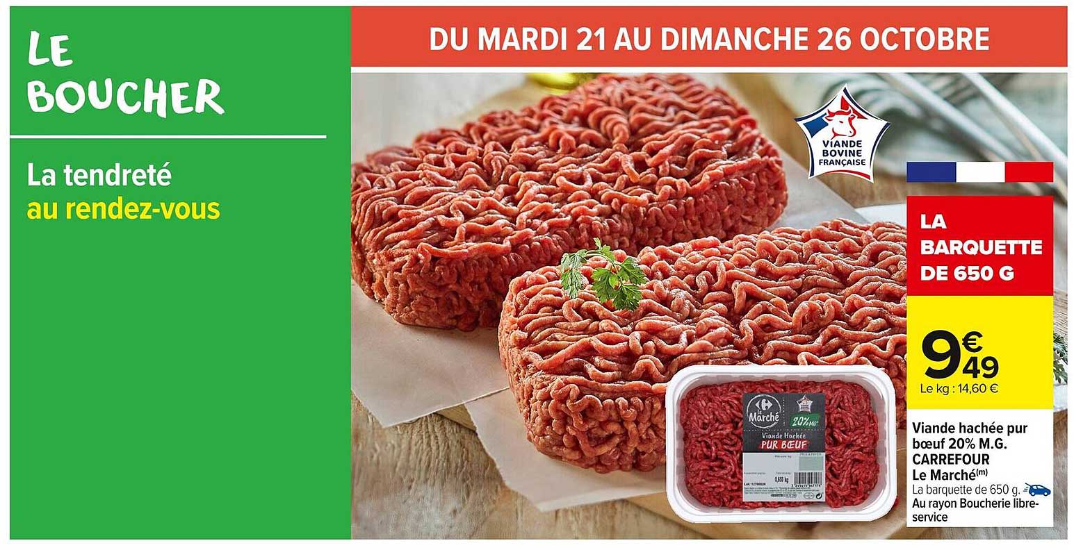 La barquette de 650 g