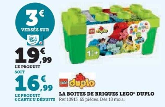 LA BOITES DE BRIQUES LEGO® DUPLO