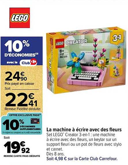 La machine à écrire avec les fleurs