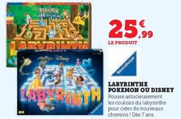LABYRINTHE POKEMON OU DISNEY