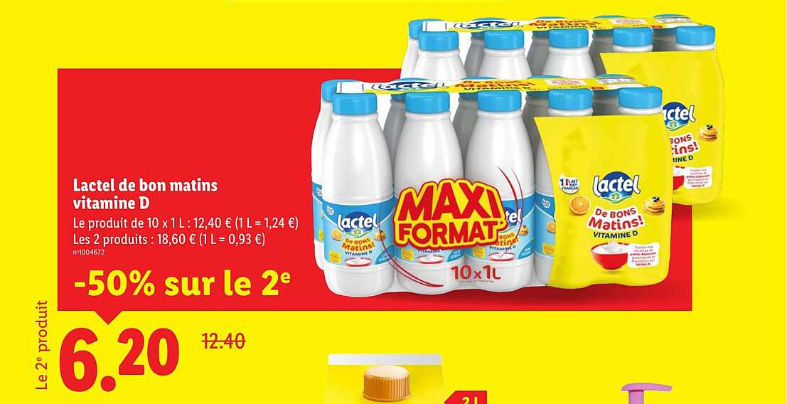 Lactel de bon matins vitamine D