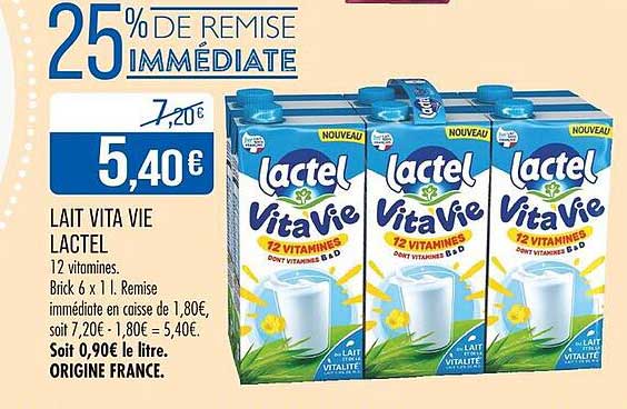 LAIT VITA VIE LACTEL