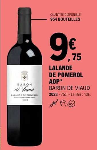 LALANDE DE POMEROL AOP* BARON DE VIAUD