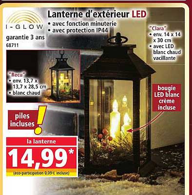 Lanterne d'extérieur LED