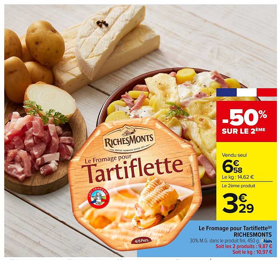 Le Fromage pour Tartiflette RichesMonts