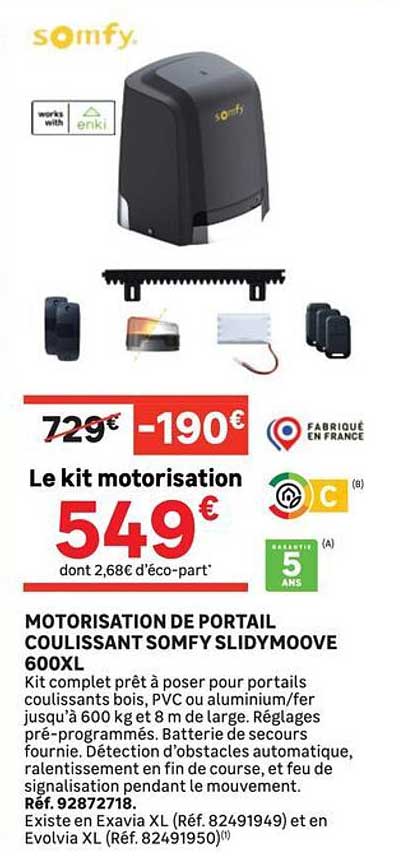 Le kit motorisation