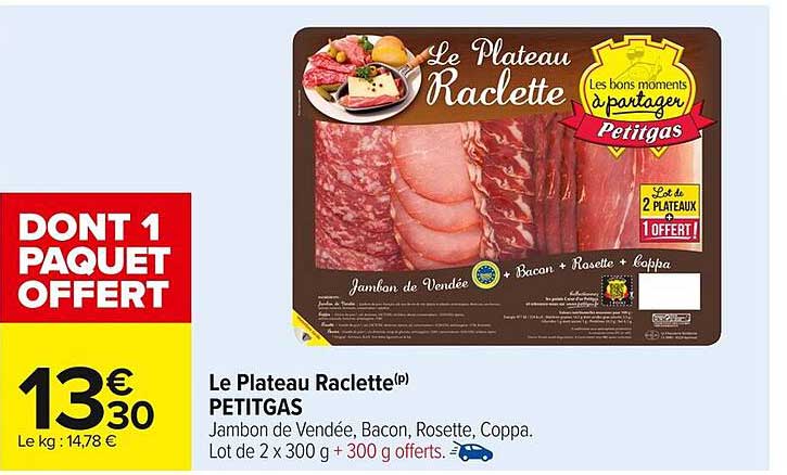 Le Plateau Raclette(p) PETITGAS
