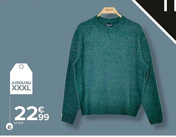 Le pull jusqu'au XXXL