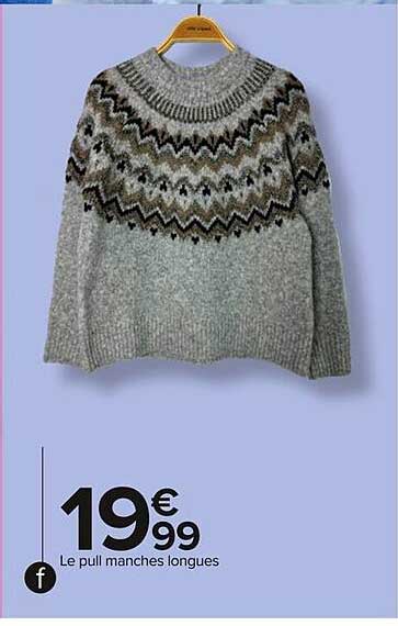 Le pull manches longues