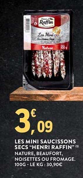 LES MINI SAUCISSONS SECS “HENRI RAFFIN”