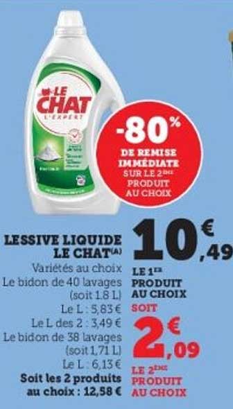 LESSIVE LIQUIDE LE CHAT