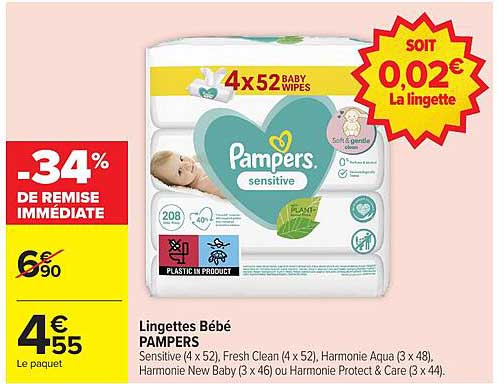 Lingettes Bébé PAMPERS