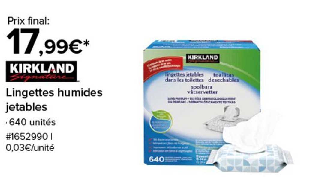 Lingettes humides jetables