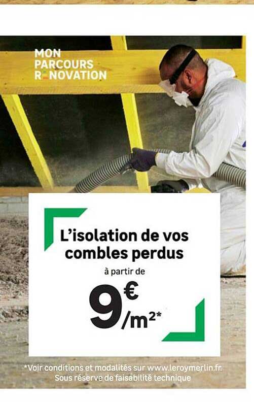 L’isolation de vos combles perdus