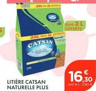 LITIÈRE CATSAN NATURELLE PLUS