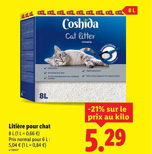Litière pour chat