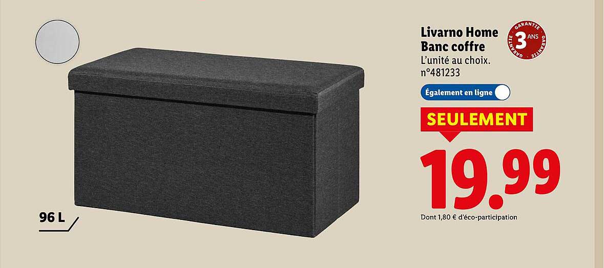 Livarn Home Banc coffre