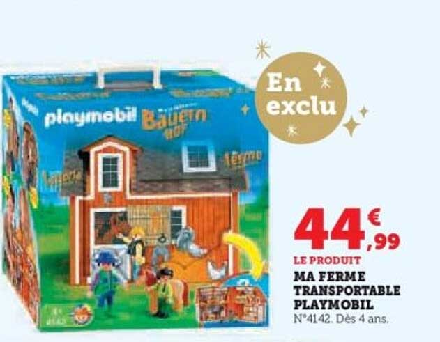 MA FERME TRANSPORTABLE PLAYMOBIL