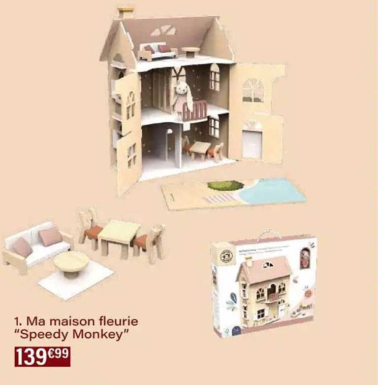 Ma maison fleurie "Speedy Monkey"