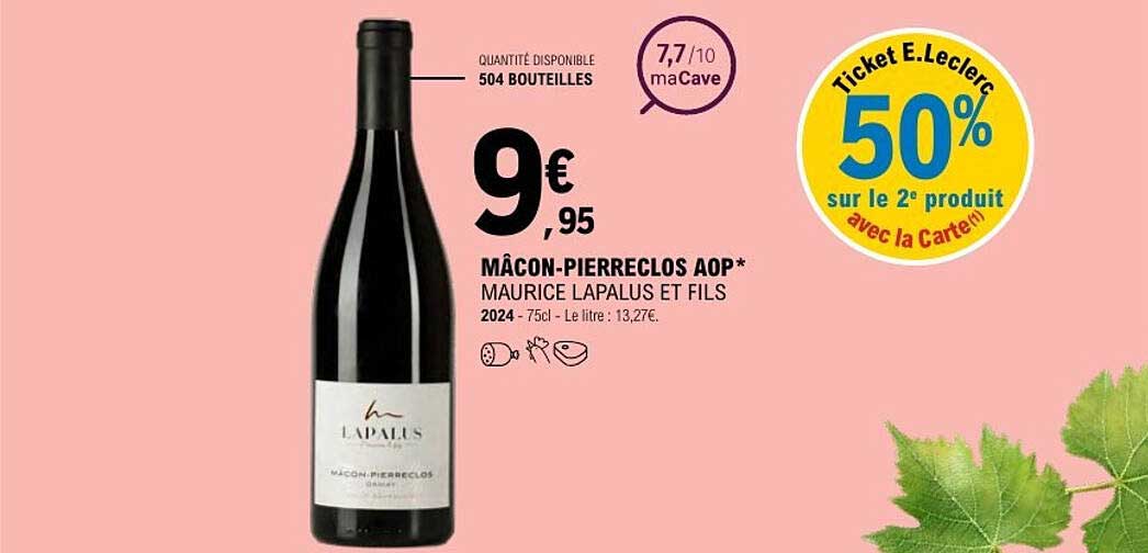 MÂCON-PIERRECLOS AOP* MAURICE LAPALUS ET FILS