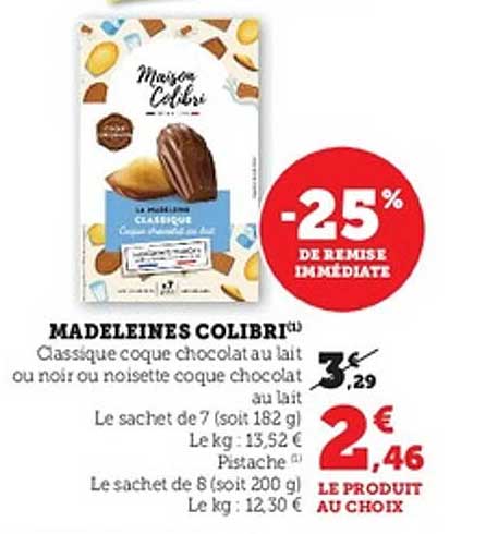 MADELEINES COLIBRI