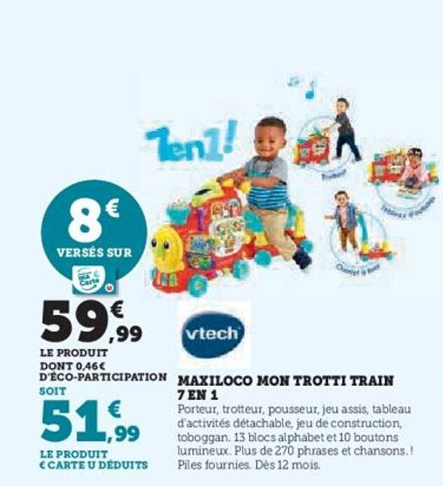 MAXILOCO MON TROTTI TRAIN 7 EN 1