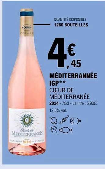 MÉDITERRANNÉE IGP** CŒUR DE MÉDITERRANÉE