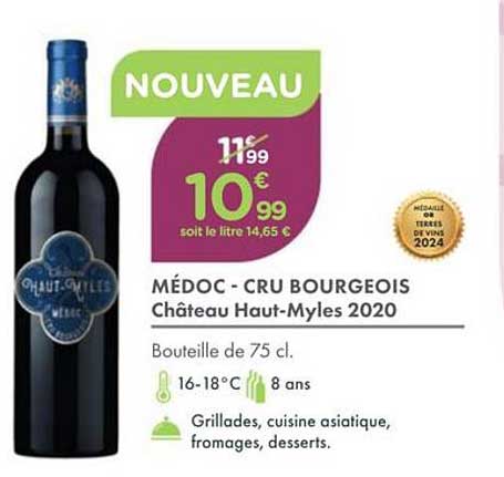 MÉDOC - CRU BOURGEOIS Château Haut-Myles 2020