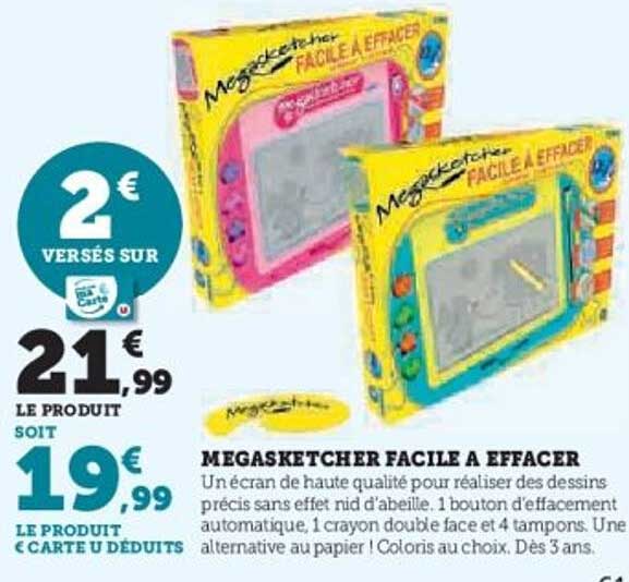 MEGASKETCHER FACILE A EFFACER