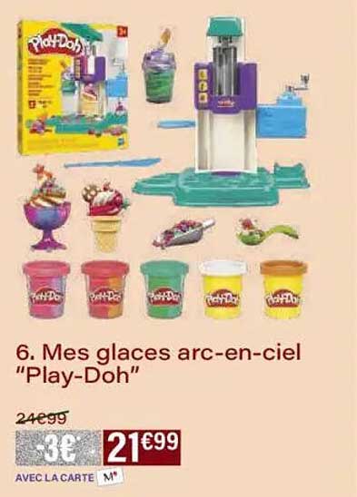 Mes glaces arc-en-ciel "Play-Doh"