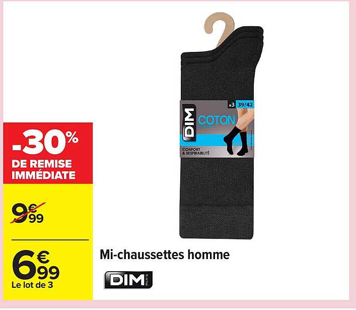 Mi-chaussettes homme