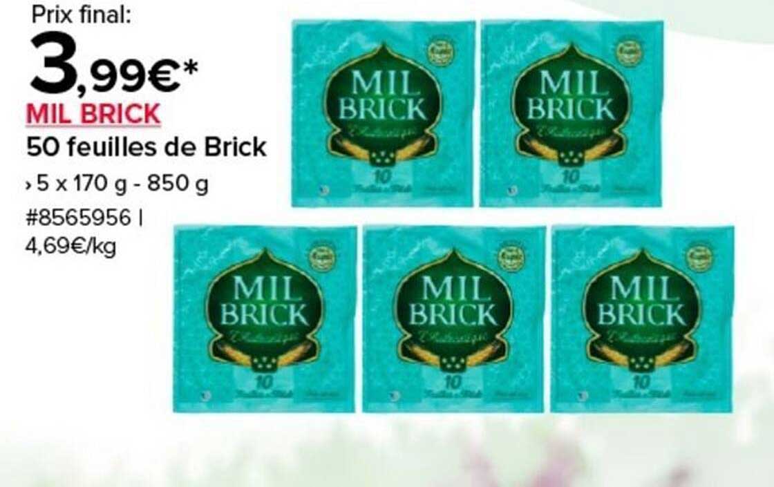 MIL BRICK 50 feuilles de Brick